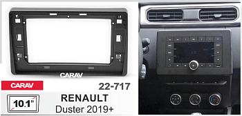 CARAV 22-717 | 10.1" переходная рамка Renault Arkana 2019+, Duster 2020+