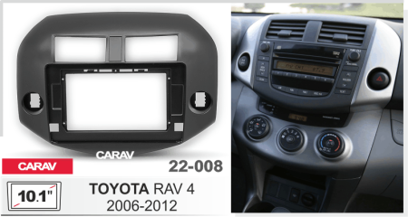 CARAV 22-008 | 10.1" переходная рамка Toyota RAV 4 2012-2019