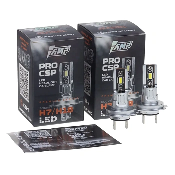Светодиод головного света AMP PRO CSP H7/H18