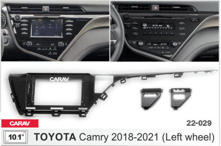 CARAV 22-029 | 10.1" переходная рамка Toyota Camry 2017-2020
