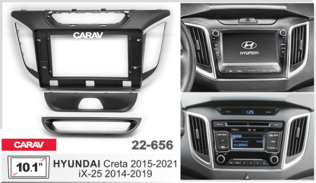 CARAV 22-656 | 10.1" переходная рамка Hyundai Creta 2016-2020