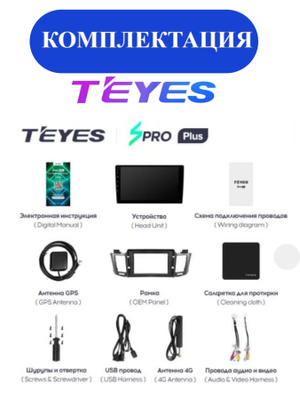 Автомагнитола Teyes SPRO Plus 4/32Gb Toyota RAV4 4 Тип-B 2012-2018