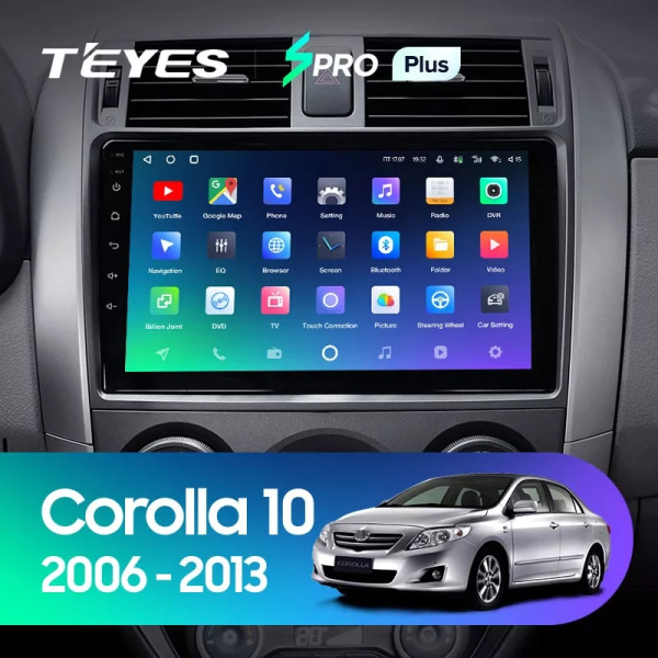 Автомагнитола Teyes SPRO Plus 4/32Gb Toyota Corolla 10 Тип-A