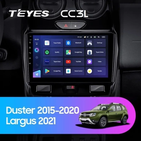 Автомагнитола Teyes CC3L 4/32Gb Renault Duster / Lada Largus Тип-F2