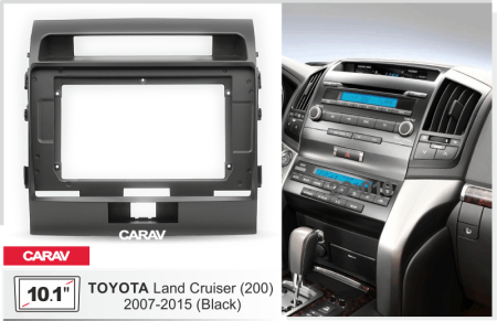 CARAV 22-010 | 10.1" переходная рамка Toyota Land Cruiser 200 (V8) 2007-2015