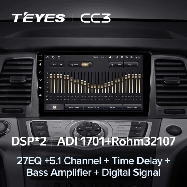 Автомагнитола Teyes CC3 4/32Gb Nissan Murano Z50