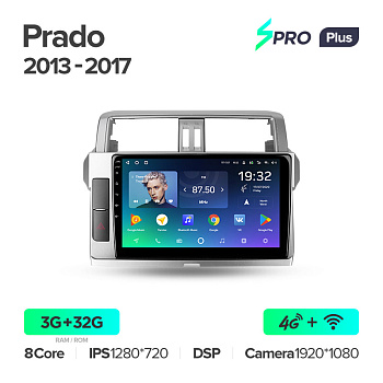 Автомагнитола Teyes SPRO Plus 4/32Gb Toyota Land Cruiser Prado 2013-2017