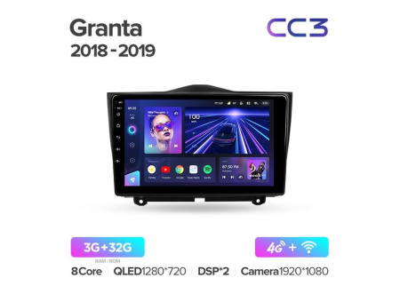 Автомагнитола Teyes CC3 4/32Gb Lada Granta Cross