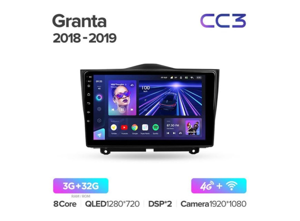 Автомагнитола Teyes CC3 4/32Gb Lada Granta Cross