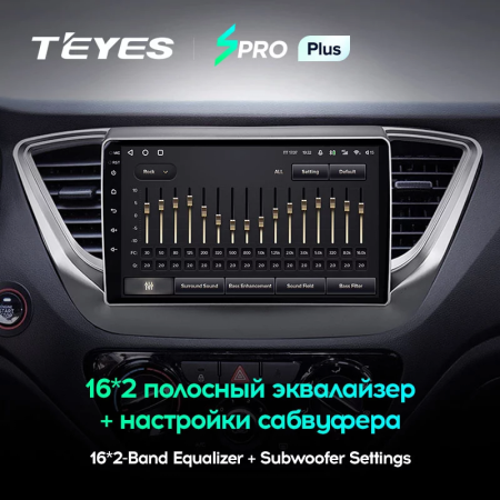 Автомагнитола Teyes SPRO Plus 4/32Gb Hyundai Solaris 2 Тип-A