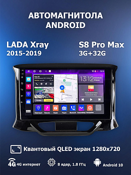 Автомагнитола S8 ProMax 4/32Gb Lada Xray