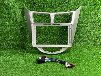 Комплект для Android магнитолы на Hyundai Solaris 2010-2016 Серый