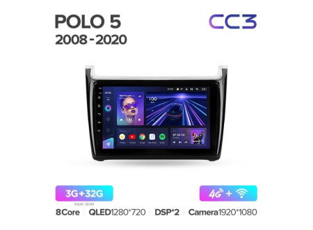 Автомагнитола Teyes CC3 4/32Gb Volkswagen Polo 5