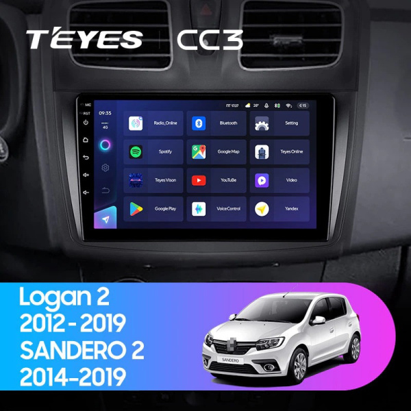Автомагнитола Teyes CC3 4/32Gb Renault Duster / Logan / Sandero Автомагнитола Teyes CC3 4/32Gb Renault Duster / Logan / Sandero