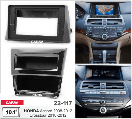 CARAV 22-117 | 10.1" переходная рамка Honda Crosstour 2009-2012, Accord 2007-2015