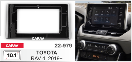 CARAV 22-979 | 10.1" переходная рамка Toyota RAV4 2018+