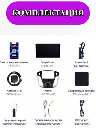 Автомагнитола Teyes CC3L 4/32Gb Ford Focus 3