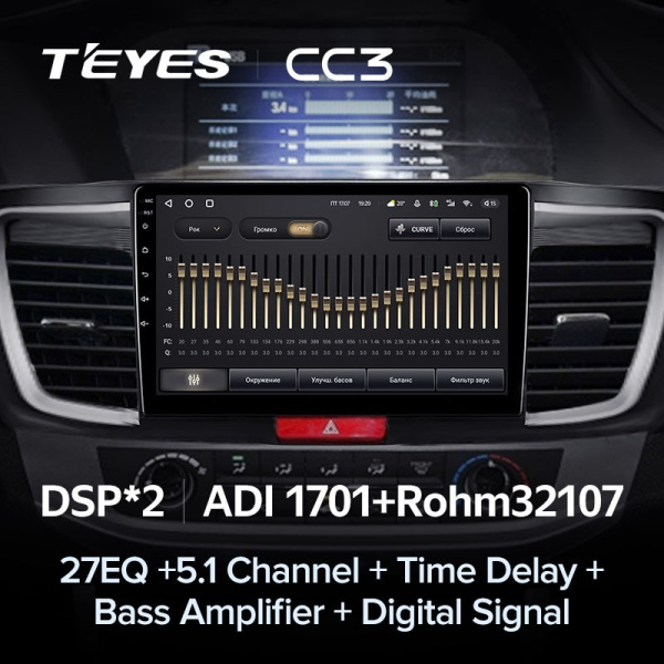 Автомагнитола Teyes CC3 4/32Gb Honda Accord 9 CR Автомагнитола Teyes CC3 4/32Gb Honda Accord 9 CR
