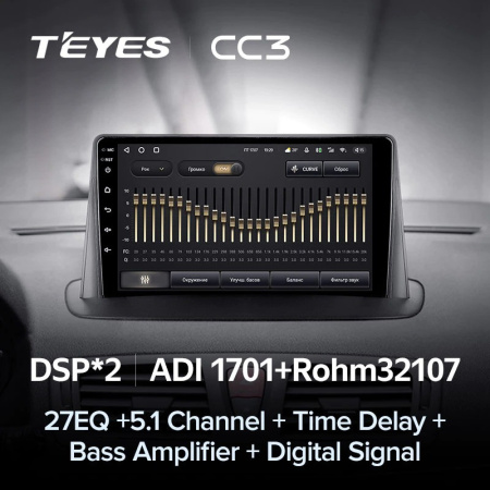 Автомагнитола Teyes CC3 4/32Gb Renault Megane 3