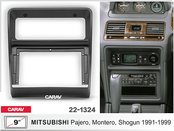 CARAV 22-1324 | 9" переходная рамка Mitsubishi Pajero 1991-1999
