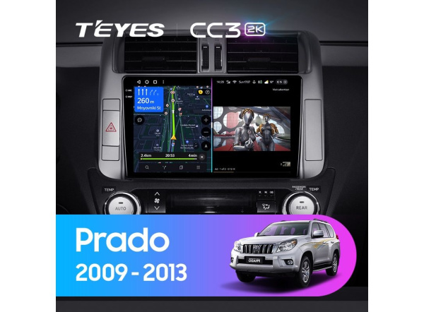 Автомагнитола Teyes CC3 2K 6/128Gb Toyota Land Cruiser Prado Тип-B Автомагнитола Teyes CC3 2K 6/128Gb Toyota Land Cruiser Prado Тип-B