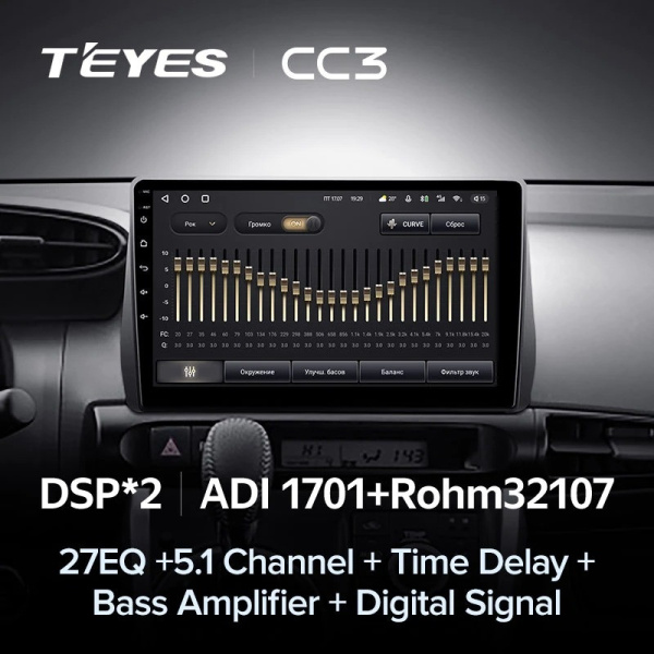 Автомагнитола Teyes CC3 4/32Gb Toyota Wish 2 XE20