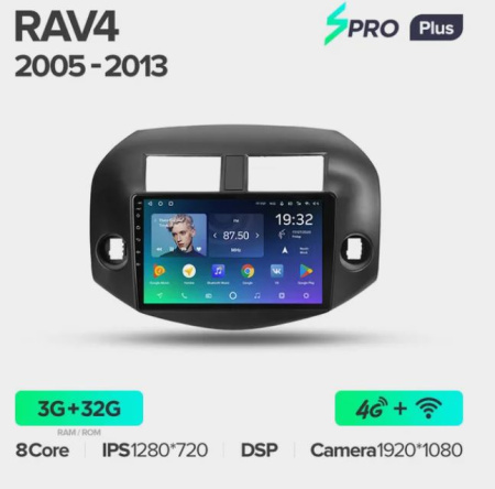 Автомагнитола Teyes SPRO Plus 4/32Gb Toyota RAV4