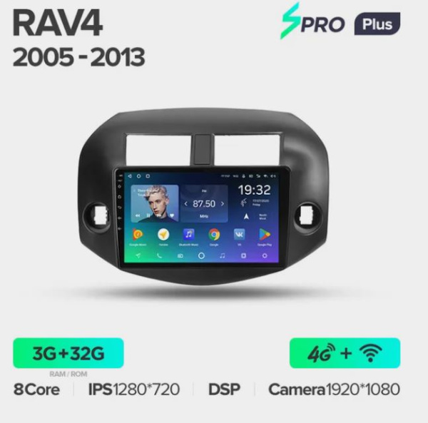 Автомагнитола Teyes SPRO Plus 4/32Gb Toyota RAV4