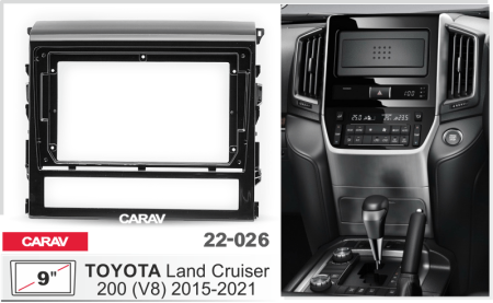 CARAV 22-026 | 9" переходная рамка Toyota Land Cruiser 200 (V8) 2015-2021