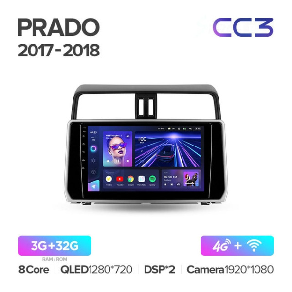 Автомагнитола Teyes CC3 4/32Gb Toyota Land Cruiser Prado Автомагнитола Teyes CC3 4/32Gb Toyota Land Cruiser Prado