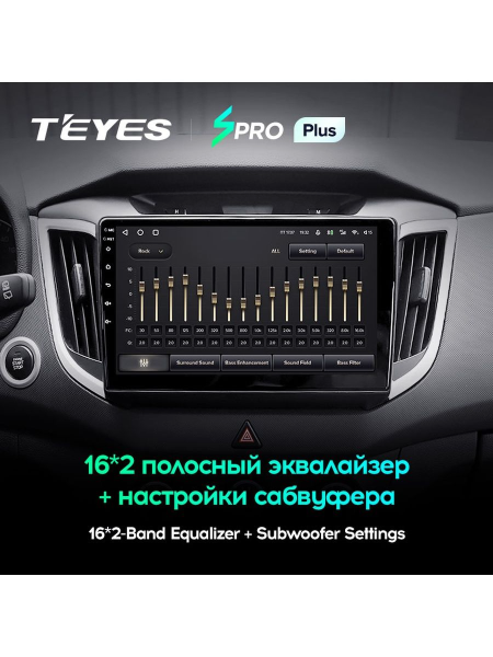 Автомагнитола Teyes SPRO Plus 4/32Gb Hyundai Creta 1 / IX25 10.1 дюймов Автомагнитола Teyes SPRO Plus 4/32Gb Hyundai Creta 1 / IX25 10.1 дюймов