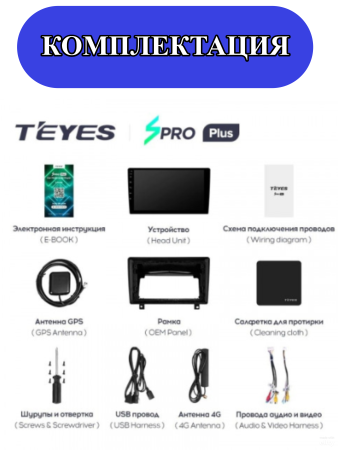 Автомагнитола Teyes SPRO Plus 4/32Gb Opel Astra H