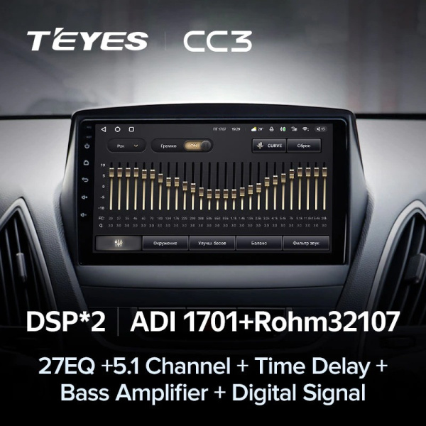 Автомагнитола Teyes CC3 4/32Gb Hyundai Tucson 2 / IX35 Автомагнитола Teyes CC3 4/32Gb Hyundai Tucson 2 / IX35