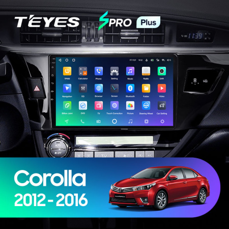 Автомагнитола Teyes SPRO Plus 4/32Gb Toyota Corolla Тип-B