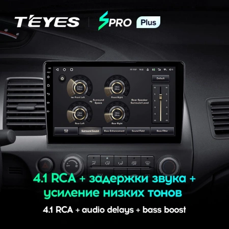 Автомагнитола Teyes SPRO Plus 4/32Gb Honda Civic 8 Тип-L 9 дюймов
