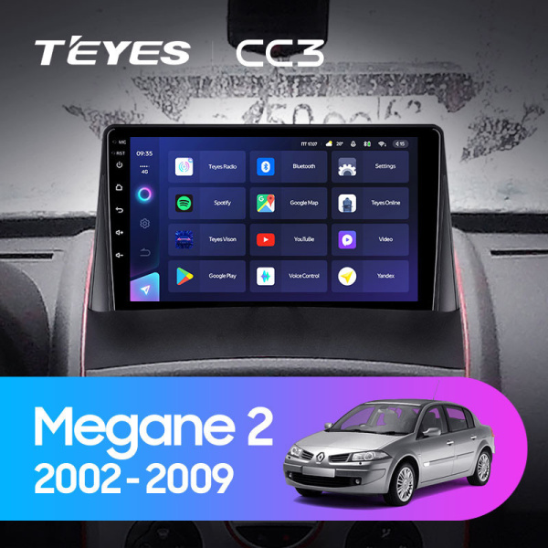 Автомагнитола Teyes CC3 4/32Gb Renault Megane 2 Автомагнитола Teyes CC3 4/32Gb Renault Megane 2