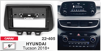 CARAV 22-405 | 9" переходная рамка Hyundai Tucson 2018-2020