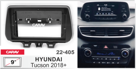 CARAV 22-405 | 9" переходная рамка Hyundai Tucson 2018-2020