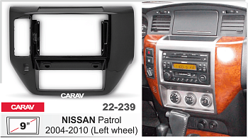 CARAV 22-239 | 9" переходная рамка Nissan Patrol 1997-2010