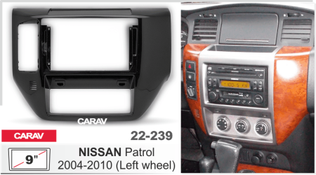 CARAV 22-239 | 9" переходная рамка Nissan Patrol 1997-2010