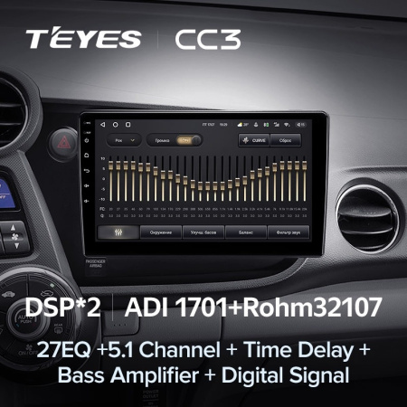 Автомагнитола Teyes CC3 4/32Gb Honda Insight 2 LHD