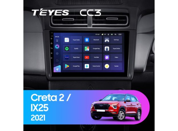 Автомагнитола Teyes CC3 4/32Gb Hyundai Creta / IX25 Тип-A Автомагнитола Teyes CC3 4/32Gb Hyundai Creta / IX25 Тип-A