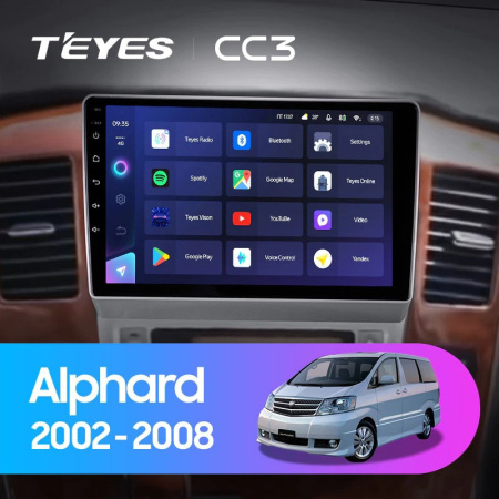 Автомагнитола Teyes CC3 4/32Gb Toyota Alphard 1 H10 Тип-B