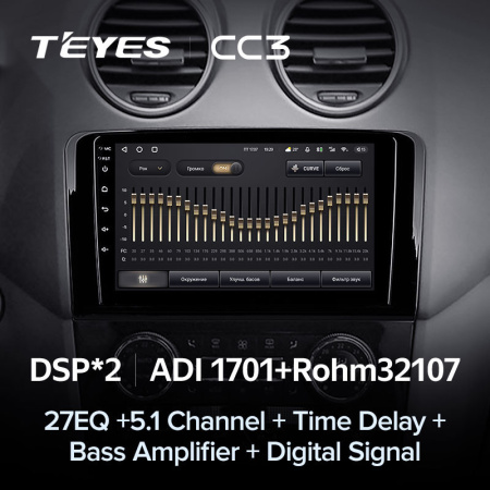 Автомагнитола Teyes CC3 4/32Gb Mercedes Benz ML-Class (W164)