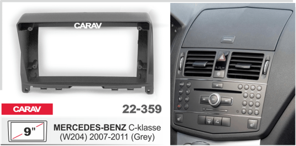 CARAV 22-359 | 9" переходная рамка Mercedes-Benz C-klasse (W204) 2006-2011