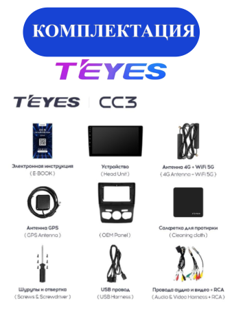 Автомагнитола Teyes CC3 4/32Gb Citroen C4