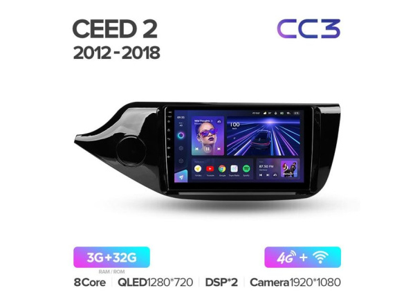 Автомагнитола Teyes CC3 4/32Gb Kia Ceed 2 Автомагнитола Teyes CC3 4/32Gb Kia Ceed 2