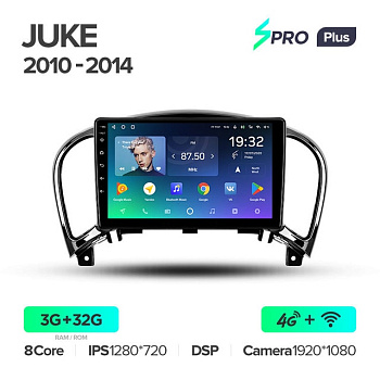 Автомагнитола Teyes SPRO Plus 4/32Gb Nissan Juke