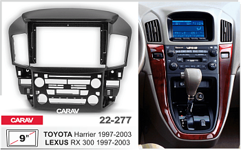 CARAV 22-277 | 9" переходная рамка Lexus RX-300 1997-2003, Toyota Harrier 1997-2003