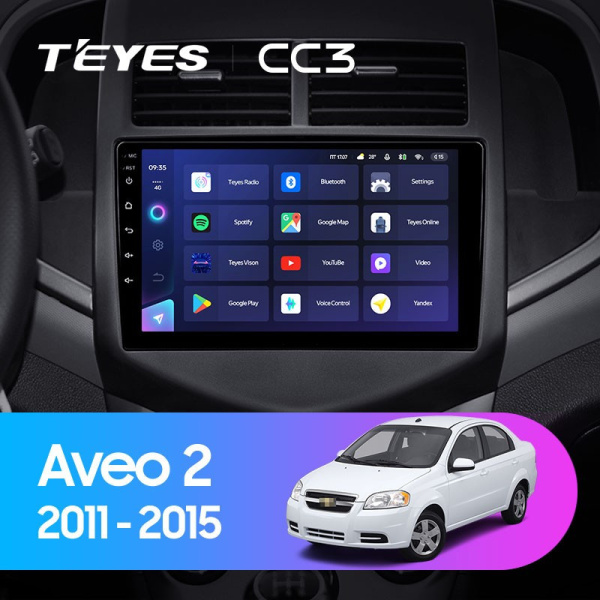 Автомагнитола Teyes CC3 4/32Gb Chevrolet Aveo